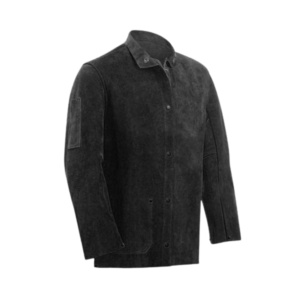 Veste de soudeur en cuir de vachette de qualité supérieure, protection industrielle du corps, vêtements de sécurité anti-feu robustes - Product Image 5