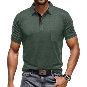Polo Premium pour Homme avec Logo Personnalisé Brodé, T-shirt en Coton, Polo de Golf, Vêtements de Sport, Tenue Décontractée ou Professionnelle - Product Image 6