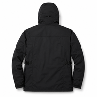 Veste de snowboard multi-poches noire personnalisée pour hommes, veste de ski imperméable pour l'extérieur, fabricant OEM à marque privée