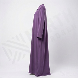 Vestido Abaya Islámico Recto de Marca Privada para Mujer, Tela de Poliéster Transpirable y Cómoda, Directo de Fábrica, Ropa Modesta - Product Image 3