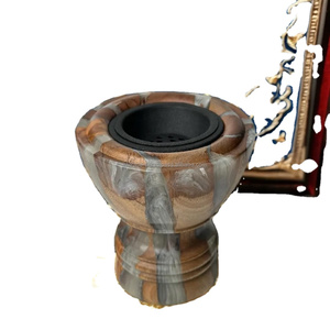 Divine Blend Resin Epoxy y Wood Crafted Bakhoor Burner Lujoso Oud Fragancia Holder para interiores árabes - Product Image 1