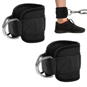 High Quality Adjustable Ankle Straps D Ring for Non-Slip Nylon Material Rehabilitation Fitness Workout - Product Image 4