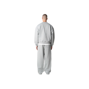 FABRINEX INDUSTRIES Men's Gray Sweatpants Breathable Acid Wash Fleece Lining Drawstring Elastic Waist Side Pockets Casual - Product Image 2