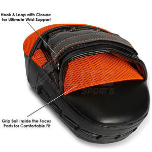 Guantes de Boxeo de Cuero de Alto Rendimiento para Práctica de Artes Marciales, Duraderos, Antideslizantes, que Absorben la Humedad, Almohadillas de Entrenamiento para Reacción - Product Image 3