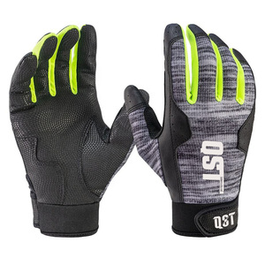 Guante de béisbol de dedo completo personalizado, guantes de bateo de cuero de Palma duraderos de calidad profesional, empuñaduras de mano transpirables para exteriores - Product Image 1