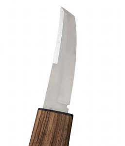 Herramienta artesanal de acero inoxidable con punta angular y mango de madera natural, pieza decorativa ejecutiva - Product Image 6