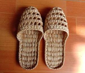 Sandales Dragonex en jacinthe d'eau tressée à la main, écologiques, avec empeigne en toile, à lacets, taille personnalisée, prix compétitif, pour usage quotidien et plage - Product Image 2