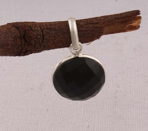 Collar de Plata de Ley 925 con Colgante de Ónix Negro, Gema Negra Natural, Joyería Artesanal Hecha a Mano, Estilo Gótico Vintage, Venta al por Mayor - Product Image 5