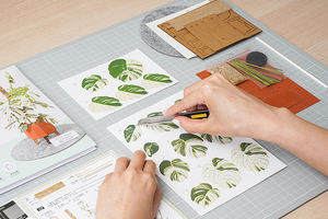 2026-01 Kit de modèle en papier découpé à la main, miniature, fait main, style vintage fantastique, à thème végétal, pour bricolage, art 3D, puzzle de collection - Product Image 6