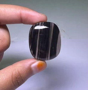 Piedras Preciosas Sueltas de Obsidiana Encaje de Medianoche de Alta Calidad, Precio al por Mayor, para Fabricación de Joyas, Cristal Natural Hecho a Mano con Cambio de Color - Product Image 1