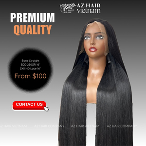 Vente en gros Perruques cheveux humains lisses en os HD dentelle transparente SDD Vietnam perruques cheveux bruts vietnamiens lisses et soyeux perruque sans colle - Product Image 5