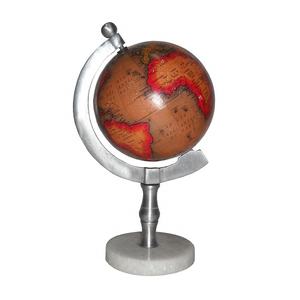 Vente chaude article de haute qualité couleur or fer métal sculpture évider rotation décoratif monde globe Le meilleur aluminium - Product Image 1