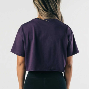 Nueva Llegada, Camiseta Corta Informal de Verano al por Mayor, Corte Regular, para Mujer, Camiseta Corta Lisa para Damas - Product Image 4