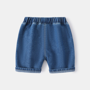 Shorts cargo en denim de coton pour hommes, shorts cargo en denim baggy pour hommes, shorts en denim d'été pour hommes, shorts cargo streetwear pour hommes, jorts bleus pour enfants - Product Image 2