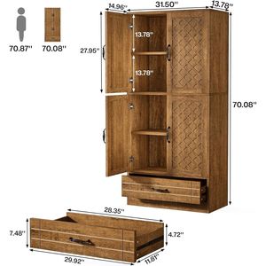 Bookshelf for Living Room Elegant <b>Cabinets</b> for Home Dcor and Organization - Product Image 4