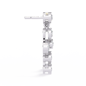 Pendientes de Moissanita Geométricos de Plata 925 con Corte Brillante Redondo y Engaste de Garras, Joyería Clásica para Uso Diario de Mujer - Product Image 1