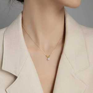 Collier pour femme à double rangée de perles baroques d'eau douce naturelles avec un design scintillant de galaxie - Product Image 4