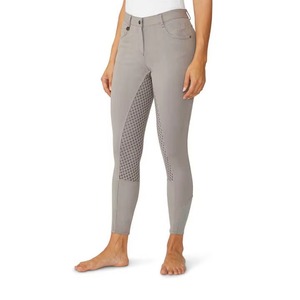 Nuevos pantalones de montar para mujer, personalizados, grises, con agarre de silicona, mallas de equitación para mujer, pantalones de equitación. - Product Image 3