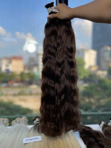 Extensions de cheveux vierges en vrac de Hanoi, Vietnam, décolorées toutes couleurs, pointes pleines, prix d'usine, livraison rapide - Product Image 3