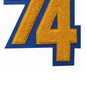 Colorful Chenille Embroidered Eco-Friendly Resin <b>Sew</b>-<b>On</b> <b>Patch</b> Nonwoven Felt Applique Multi-Shape English Letter Design Cloth - Product Image 1