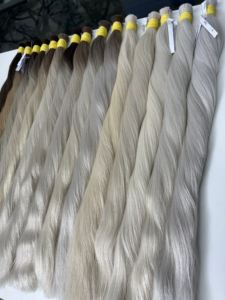 ต่อผมแท้เวียดนาม 100 กรัม สีอ่อน ยาว 60 ซม. แบบ Super Double Drawn  แบบเป็นมัด  ผู้จัดจำหน่ายจากเวียดนาม - Product Image 3
