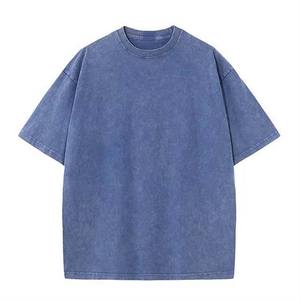 Men's <b>Drop</b> Shoulder <b>Acid</b> Wash Vintage T Shirts Men's Casual O Neck Custom Washed Man's <b>Acid</b> Wash T-Shirt For Men High Street - Product Image 1