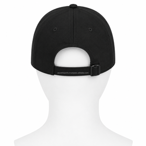 <b>Black</b> 6-Panel <b>Baseball</b> <b>Cap</b> Cotton Twill Adjustable Fitted Unisex Casual Hat Solid Color Four Seasons Adult Wear - Product Image 5