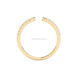 Bague de fiançailles minimaliste pour femme en or jaune massif 14 carats avec diamant naturel taille brillant de 0,25 ct, idéale pour un anniversaire de mariage - Product Image 3