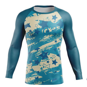 Customize Your Own Logo Sublimated Full Sleeve Rash Guard MMA Rash Guard BJJ Rash Guard <b>Compression</b> <b>Shirt</b> MMA Rashguard for Men - Product Image 1