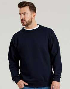 Sudadera de cuello redondo de forro polar para hombre con logotipo personalizado OEM, de peso pesado, corte holgado, suave y extragrande. - Product Image 5