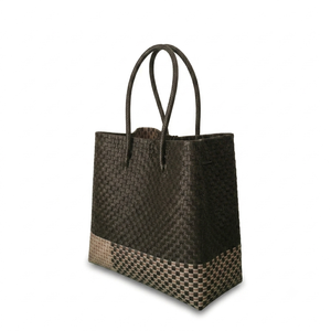 Best Seller Elegant Unique Handmade Women's Woven <b>Tote</b> Bag Premium <b>Plastic</b> Recycled Material Origin From Indonesia - Product Image 3