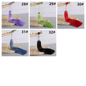 Pampilles en soie extra-épaisses de 80 mm de haute qualité, longues pampilles pendantes, accessoires artisanaux en soie haut de gamme avec une grande visibilité - Product Image 6