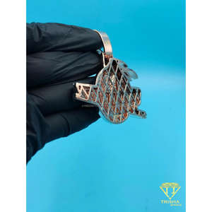 Colgante de Lujo con Cabeza de Águila FABZ, Joyería de Plata Estilo Hip Hop, Colgante Personalizado FABZ Eagle Detroit - Product Image 3