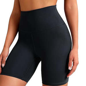 Shorts Deportivos Transpirables de Cintura Alta para Mujer, con Bolsillos, Material de Poliéster/Nailon, para Gimnasio y Yoga - Product Image 6