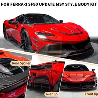 Kit Body karbon kering MSY untuk Ferrari SF90 Spider 2019 spoiler bibir depan rok samping Diffuser belakang Fender Air Vent Bodykit