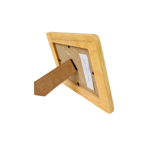 Cadre photo en bois naturel fait à la main - Cadre décoratif durable pour le bureau et la maison - Product Image 5