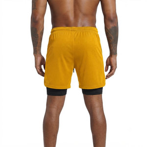 Dual Layer Fabric Technology 2 In 1 Gym <b>Shorts</b> For <b>Men</b> High <b>Compression</b> Comfortable Fit Indoor Outdoor Adventure Wear <b>Shorts</b> - Product Image 2