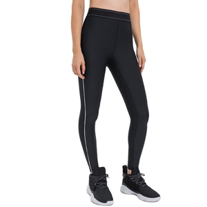 Offre Spéciale femmes ligne contraste couleur Compression serré bout à bout course entraînement sport Gym Fitness taille élastique Yoga Leggings - Product Image 2