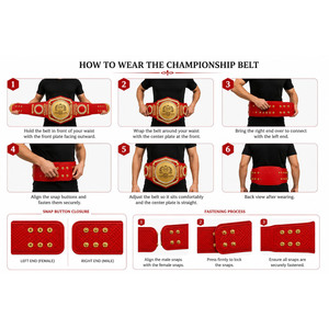 Cinturón de campeonato al por mayor, nuevo cinturón de campeonato mundial de peso pesado de la WWE, cinturón de título de lucha libre de 2 mm, 4 mm - Product Image 5
