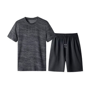 Conjuntos Deportivos de Dos Piezas para Hombre, Camiseta Corta y Pantalones Cortos, Diseño Personalizado de Alta Calidad OEM, Transpirables, Estampados Casuales para Otoño - Product Image 1