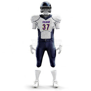 Uniforme de Fútbol Americano Personalizado para Adultos, Color, Logotipo, Nombre y Número Personalizables, Poliéster Transpirable, Ropa Profesional para Equipos, OEM - Product Image 2