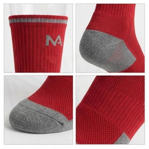 North Approach Crew <b>Socks</b> Red Breathable <b>Running</b> <b>Socks</b> for Adults Spring Season - Product Image 4