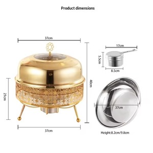 Restaurant Supply Catering Equipment Commercial Arabic Chaffing Dishes Stainless Steel <b>Buffet</b> Food <b>Warmer</b> - Product Image 3