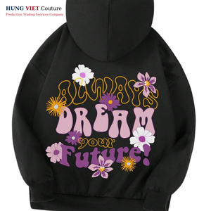 Sweat-shirt en coton doublé polaire unisexe de haute qualité motif solide surdimensionné Style Hip Hop décontracté pour l'automne - Product Image 3