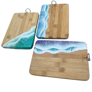 Trending 2026 Luxury Epoxy Resin Coasters Wooden Resin Coaster <b>Set</b> Custom Printed Drink Coasters Premium Design - Product Image 3