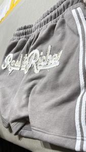 Custom Summer Casual Straight Streetwear <b>Shorts</b> Distressed Embroidery <b>Patch</b> Cotton Distressed <b>Shorts</b> - Product Image 3