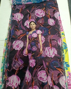 Nueva Tela de Viscosa Georgette Ligera de 120 GSM con Impresión Digital Personalizada para Confección de Prendas y Vestidos - Product Image 4