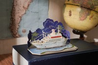Kit de rompecabezas de papel 3D 9026644-exquisito crucero en miniatura ecológico DIY Craft con música Angel Themes 4R tamaño artesanías de papel