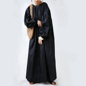 Boutique Summer New Fashionable Simple Round Neck Casual <b>Loose</b> Versatile Women's <b>Dress</b> - Product Image 5