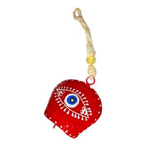 Campana de vaca de latón hecha a mano para decoración espiritual y protectora del hogar - Product Image 2